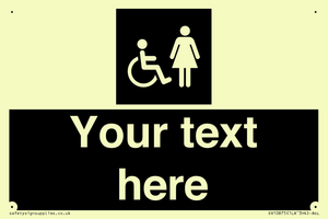 Custom information: black panel disabled and female